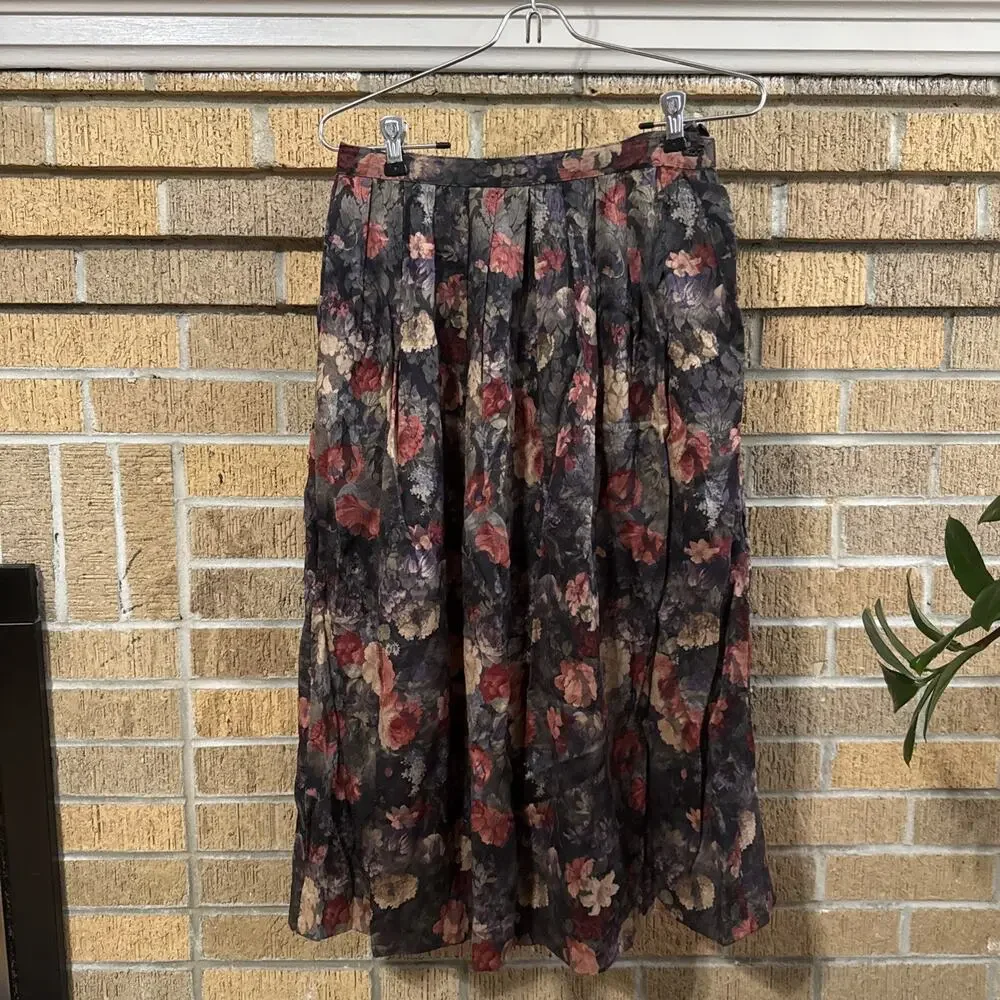 Vintage Chelsea Campbell Pleated Romantic Cottagecore Garden Party Harvest 6P